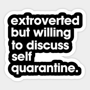 funny quarantine Sticker